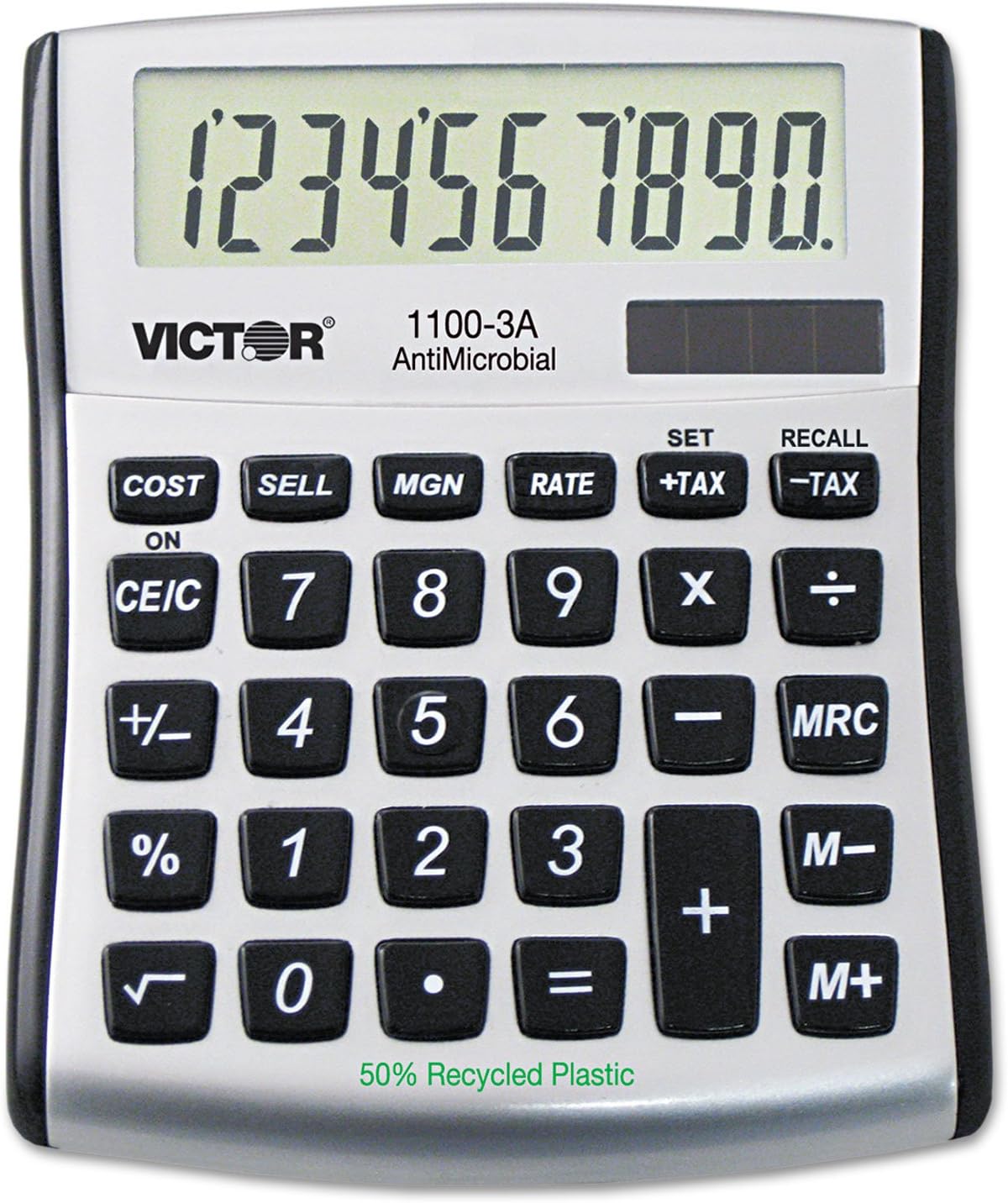 Victor 11003A 1100-3A Compact Desktop Calculator, 10-Digit LCD
