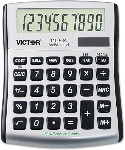 Victor Tecnología - 1100-2 - Mini calculadora de escritorio Victor 1100-2