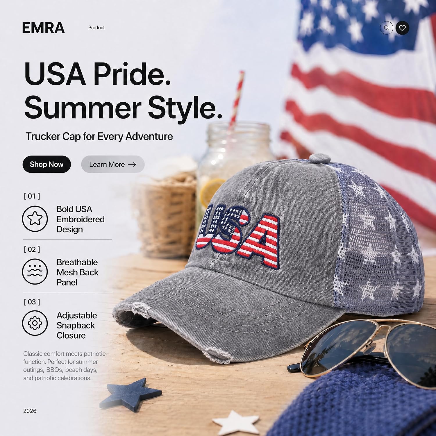 250 Anniversary USA Hat – United States 250th Anniversary Adjustable Patriotic Baseball Cap for 4th of July Outfits Women Men