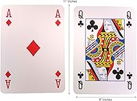 Vista 3 de Naipes jumbo, cartas de póquer, 11" pulgadas