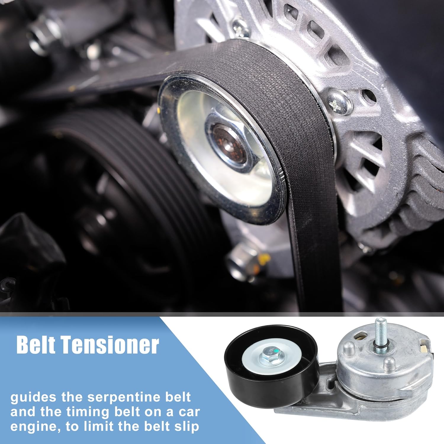 X AUTOHAUX Engine Belt Tensioner Pulley Assembly Serpentine Tensioner for Ford Escape 2005-2008 for Ford Five Hundred 2005-2007 No.XW4Z6B209AA