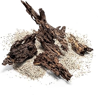 Ultum Nature Systems Driftwood - Dragon Drift Wood for Fish Tank, Planted Tank, Terriarium, Paludarium - Versatile Natural Driftwood Decor, Events Wood Centerpiece - Dragon Wood, S 7-13, 3 Pack