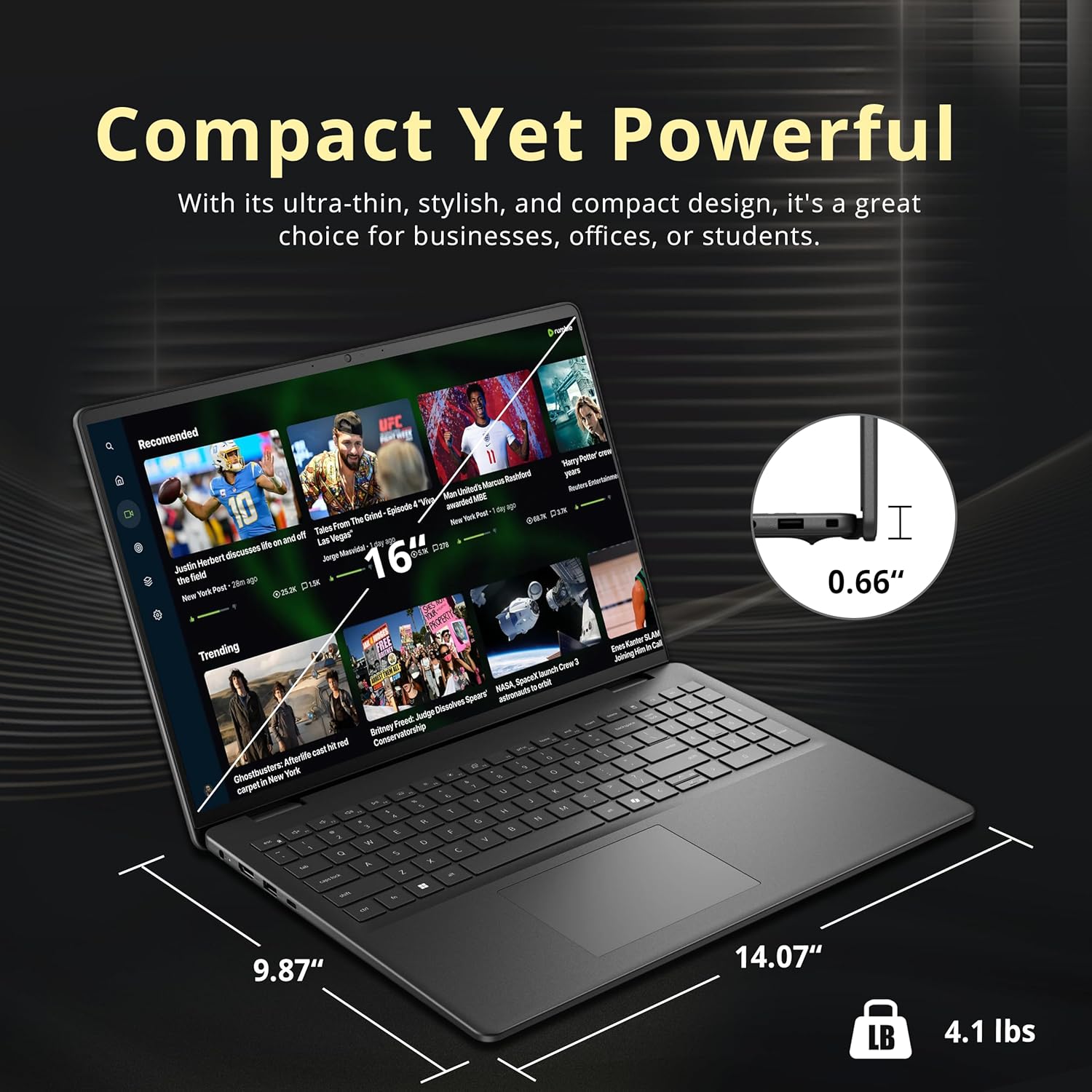 Dell 16" FHD+ Touchscreen Business Laptop, AMD Ryzen 7 250, 64GB DDR5, 5TB Storage(4TB SSD+1TB Docking Station Set), AMD Radeon Graphics, Backlit Keyboard, HD Webcam, Wi-Fi 6, Windows 11 Pro, Black