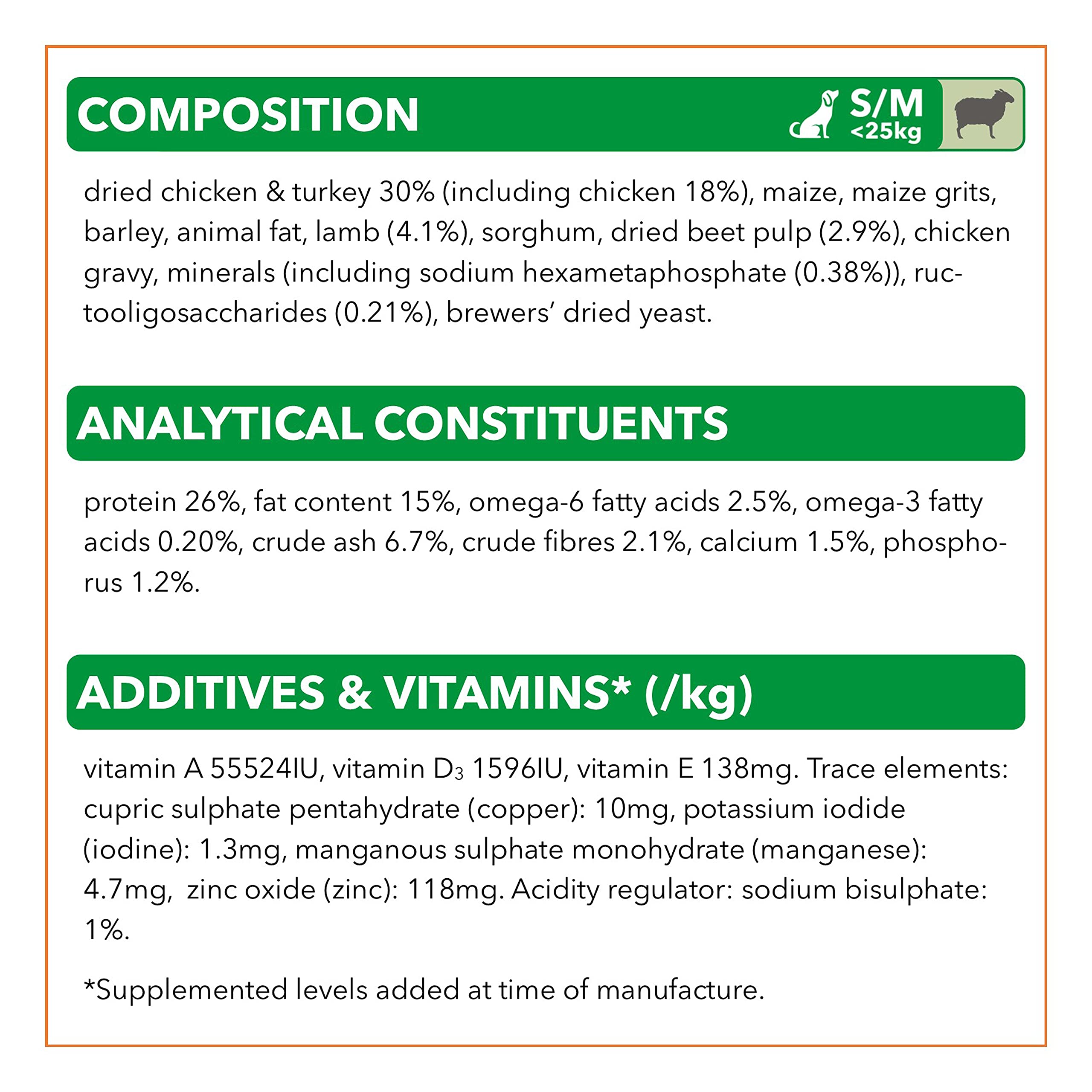 IAMS for Vitality sucha karma dla psów – sucha karma dla dorosłych psów od 1 roku, odpowiednia dla małych i średnich psów, 12 kg