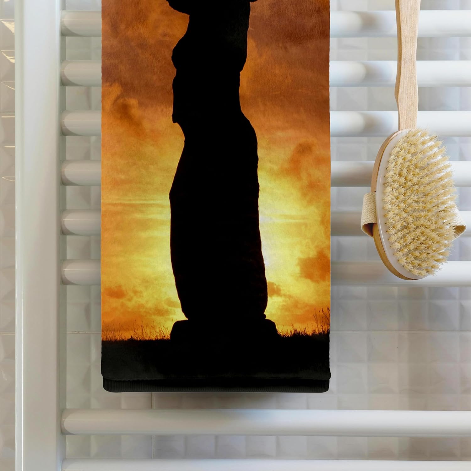 3dRose Sunset, Tahai, Easter Island, Chile - SA05 DPB0007 - Douglas Peebles 22x30 Bath Hand Pool Towel