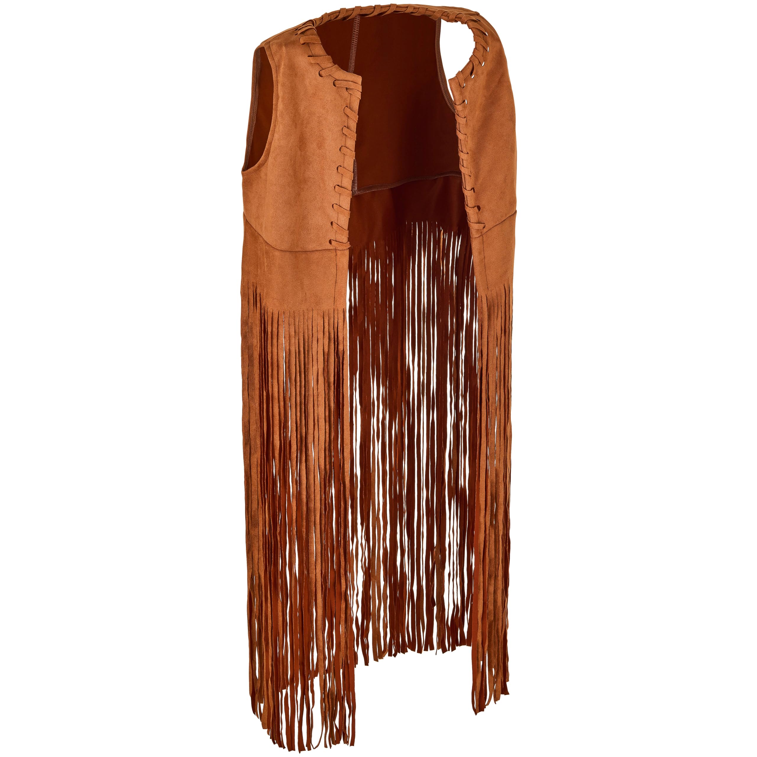 Native American Costume Set including Headband + Glasses + Earrings (XXL), Brown - Image 4