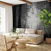 Vista 12 de artgeist Mural de Pared Forestal 154x122 pulg - Adhesivo de Pared Autoadhesivo para Despegar y Pegar, Adhesivo de Pared, Adhesivo de Foto