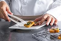 Vista 2 de PARTY BARGAINS Pinzas de plástico para servir de 8.5 pulgadas, paquete de 6, pinzas de plástico transparente de alta calidad y resistentes