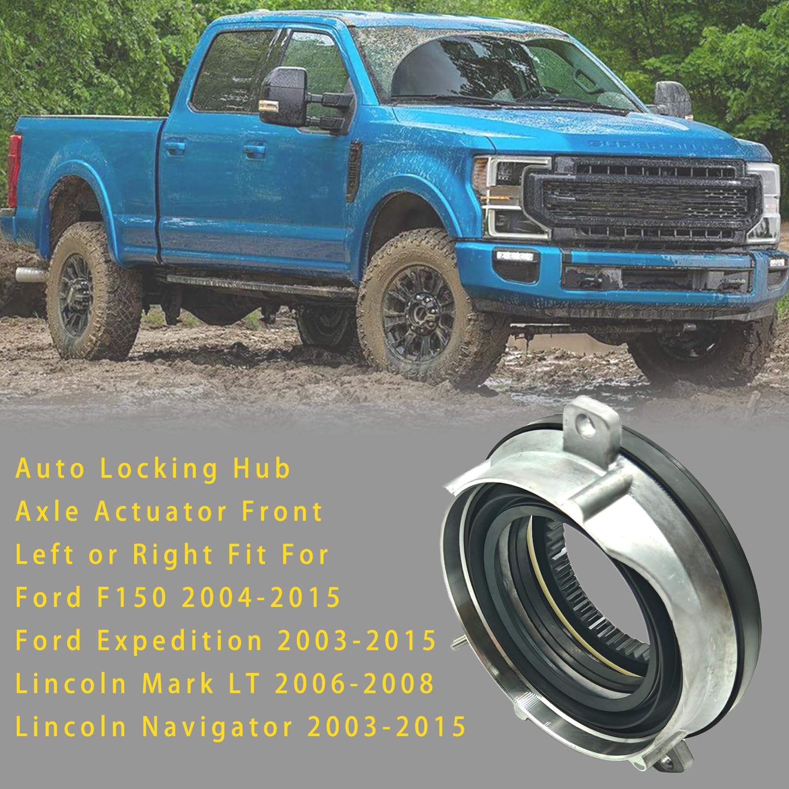 Ford Expedition Lincoln Navigator Actuator Labwork Locking Hub Actuator For Ford F150 & Expedition | 4WD Front Axle Part Fits 7L1Z-3C247-A 4x4 Front