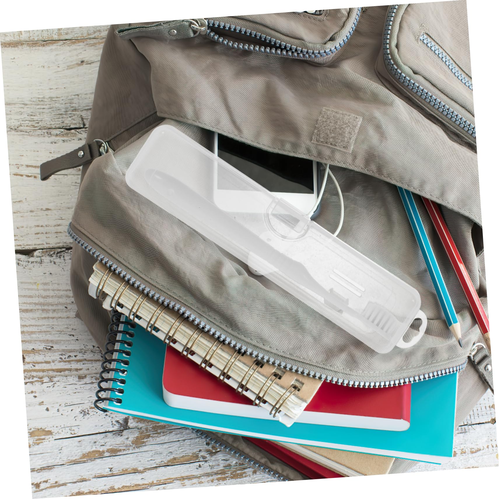 Baluue 16pezzi Porta Spazzolino Da Viaggio Trasparente Organizer Per Spazzolini e Tubetti Di Dentifricio Per Viaggi Campeggio e Uso Quotidiano
