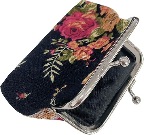 Vista 26 de MIAO JIN 8 monederos de regalo con cierre Kiss Lock Cambio Mini monedero Vintage baratijas bolsa, Búho, Búho