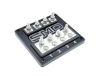 PLESIU SMD Quad XL ANL Fuse Block Aluminum