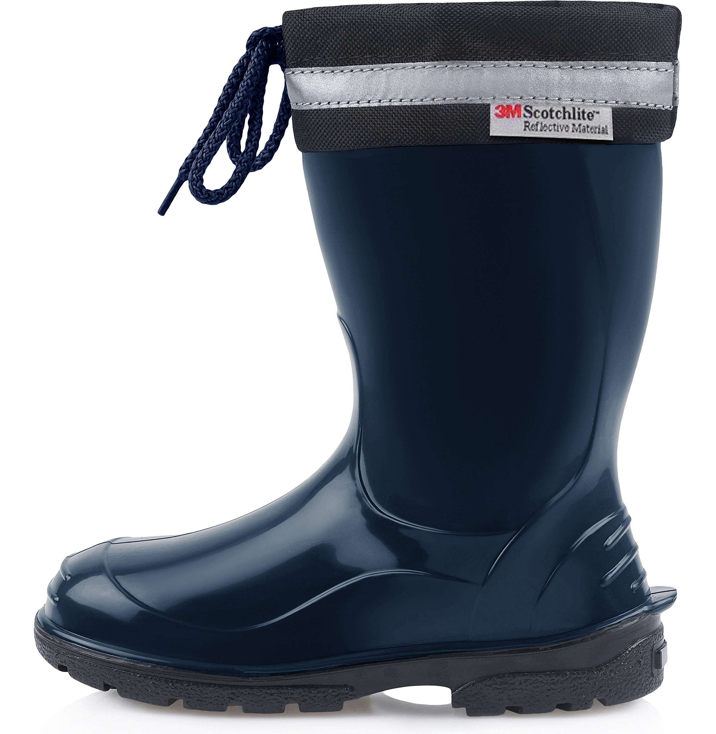 Ladeheid Bottes de Pluie Mixte Enfant Bottes en Caoutchouc Resistantes à l'eau pour Fille et Garçon Chaussures Imperméables LA-972