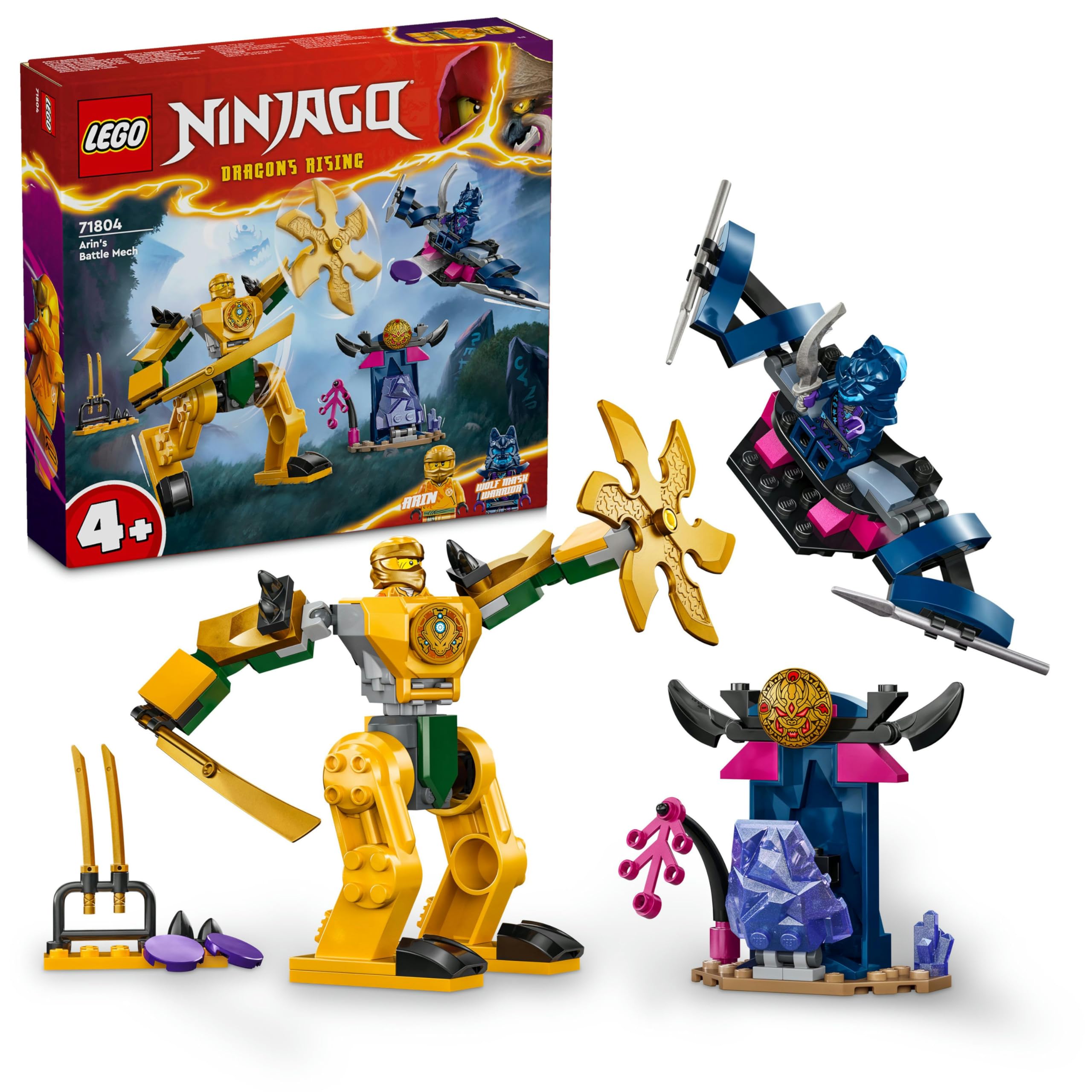 LEGO NINJAGO Arin'in Savaş Robotu 71804-4 Yaş ve Üzeri Çocuklar