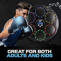 Vista 6 de Music Boxing Beatbox Trainer by Sporty Body, 9 Speeds & 9 Light Modes, Bluetooth Sync, Auto Counting, and Durable ABS Body for Home Workouts