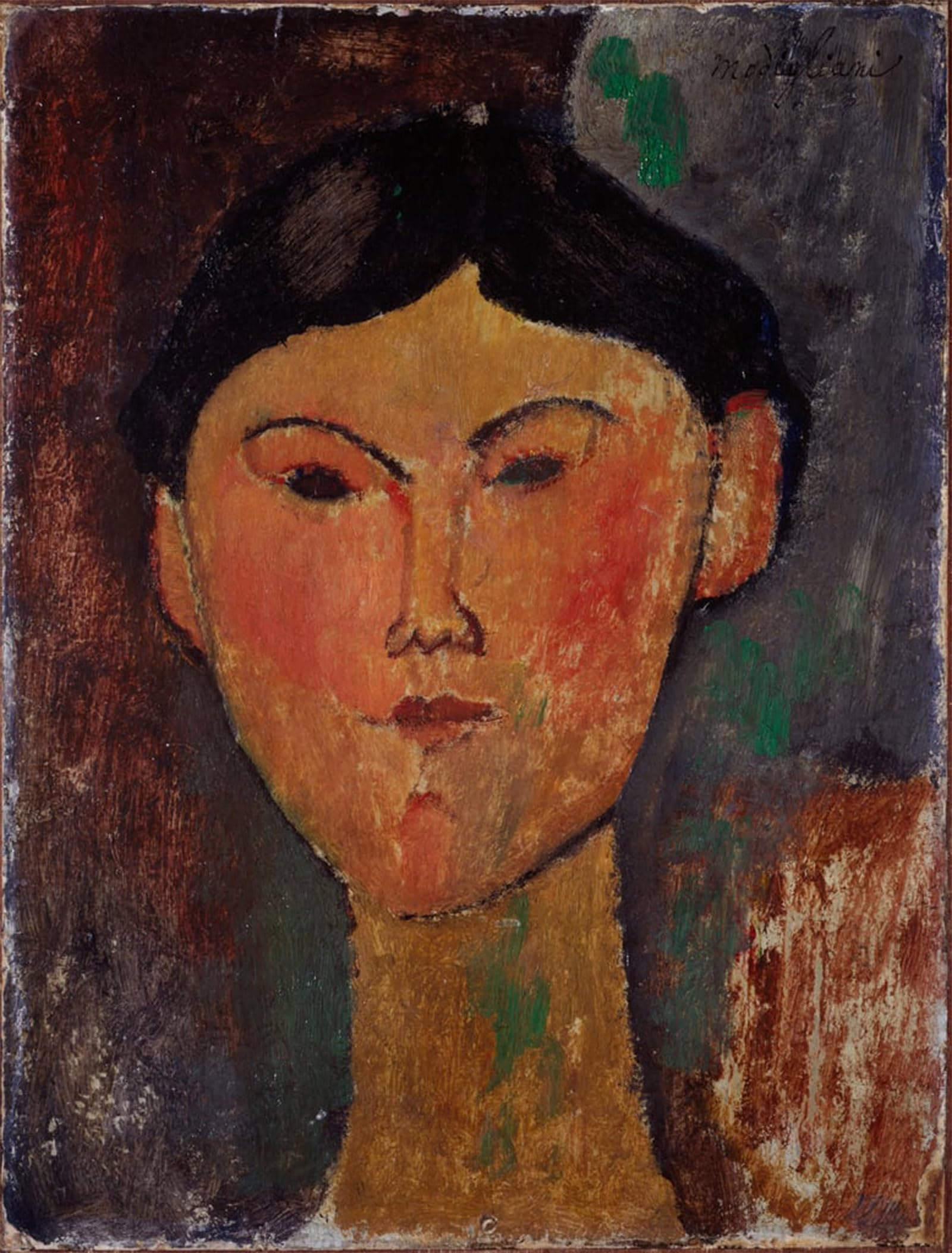 Artxlxxbn No Frame Famous Painting Art Wall Decor Abstract Art Picture Portrait Of Beatrice Hastings By Amedeo Modigliani Animal Pictures For Home Decor 60X90cm