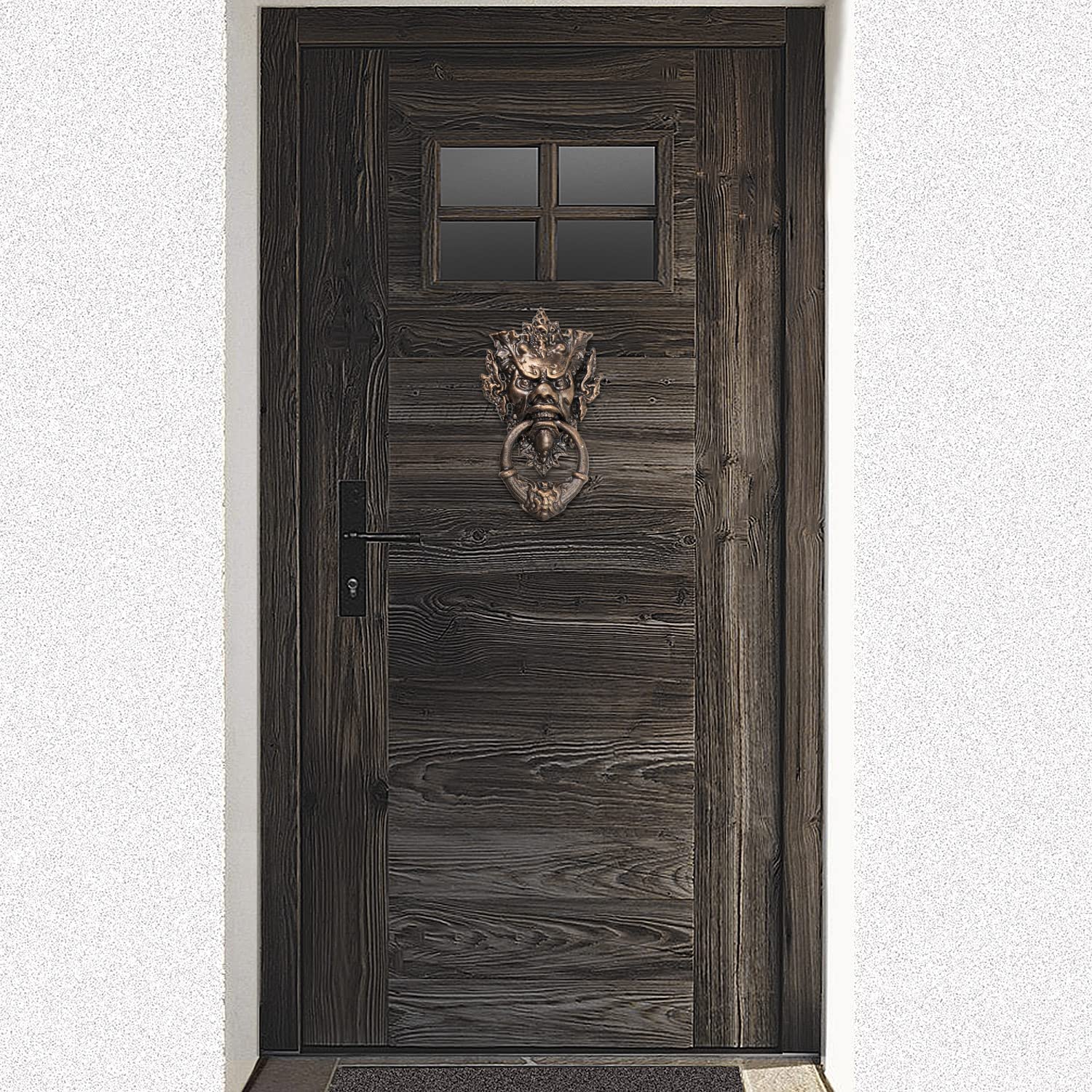 Moritz Türklopfer Teufel Devil Brone Antik Stil Gusseiesen Rustikal Türklingel Door Knocker Barock Türglocke Haustür Türdekoration Türgong