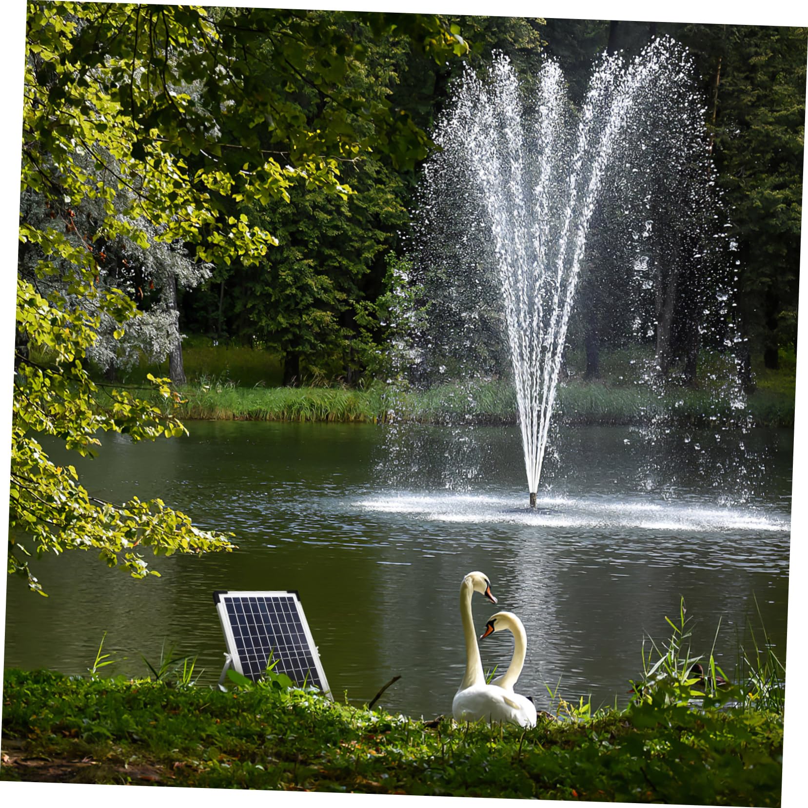 Pompa Fontana Solare Esterna 12w Bsv-sp100 in Abs Nero | Portata 1350l/h, Uso Giardino e Outdoor, Costruzione Robusta, Installazione Semplice