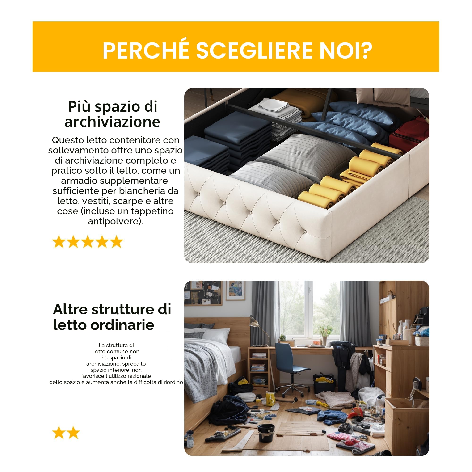 BRILVERDE Letto imbottito 160 x 200, letto matrimoniale con spazio e rete a doghe, letto idraulico, testiera regolabile, velluto (Beige, 160x200cm)