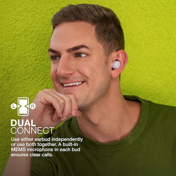 JLab, Go Air Pop, True Wireless Earbuds, Bluetooth 5.1, Dual Connect, IPX4, EQ3 Sound Settings, Lilac