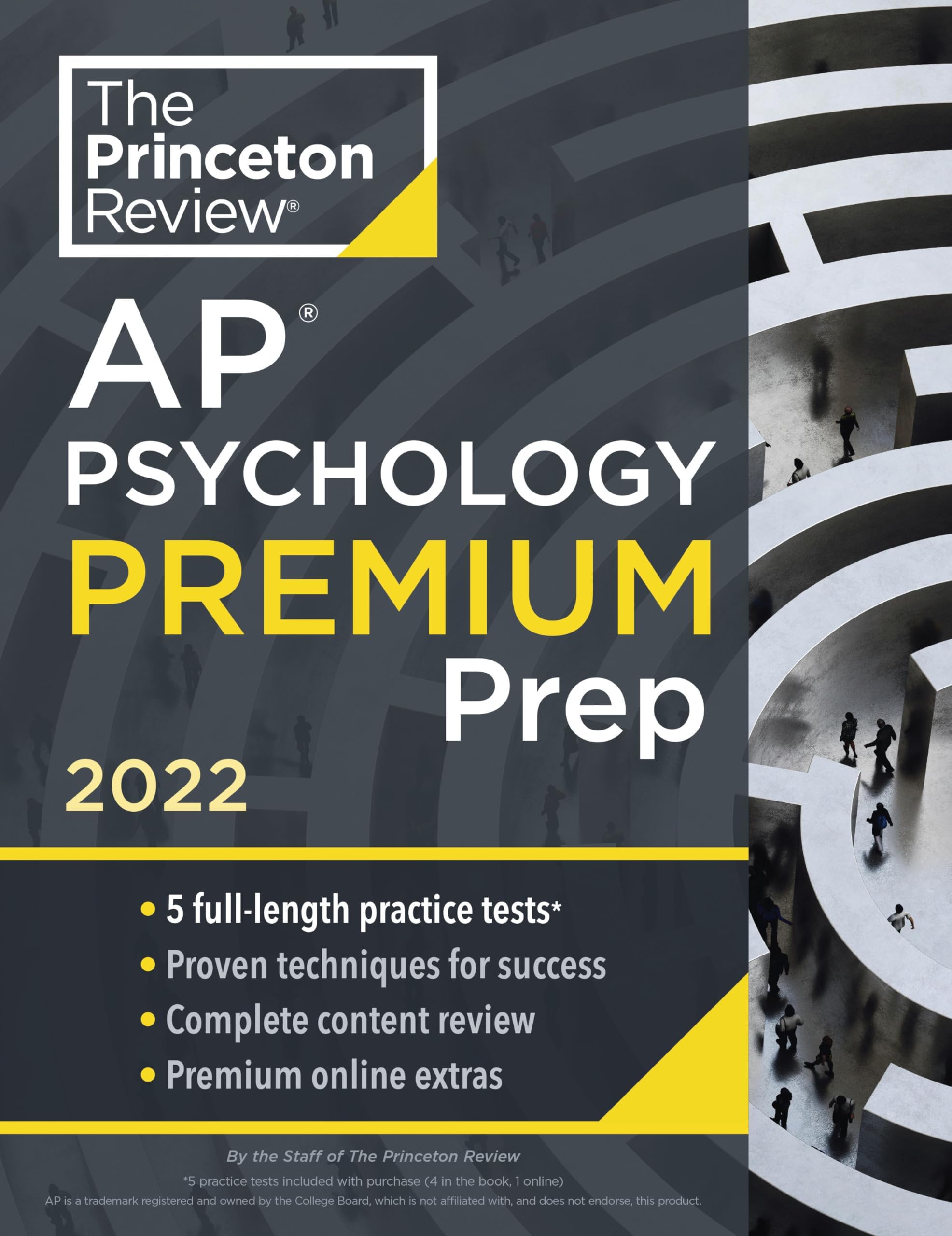 Princeton Review AP Psychology Premium Prep, 2022: 5 Practice Tests + Complete Content Review + Strategies & Techniques (2022) (College Test Preparation)