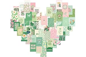 Teling Green and Pink Sage Room Decor Kit