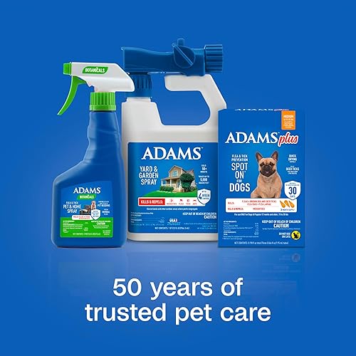 Miniatura 7 de Adams Además de prevención de pulgas y garrapatas para perros de 15 a 30 libras, 12 semanas y mayores, suministro para 3 meses, mata pulgas, huevos