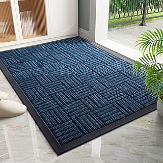 Front Door Mats Outdoor Indoor - Welcome Mats Heavy Duty Non Slip Rubber Backing - Durable and Decorative Floor Covering -...