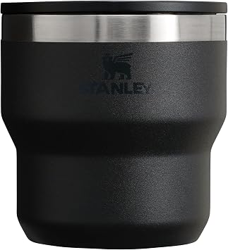 STANLEY Stay-Hot Stacking Camp Cup | Press In Drink Through Lid | Cup for Coffee, Tea and Drinks | Insulated Stainless Steel Coffee Mug | BPA-Free