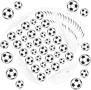 JJUNW 640Pcs Soccer Stickers, Soccer Ball Stickers, Soccers Party Decorations Mini Soccers Ball Sticker, Football Sticker Poster Board for Scrapbooking Arts Calendar Craft