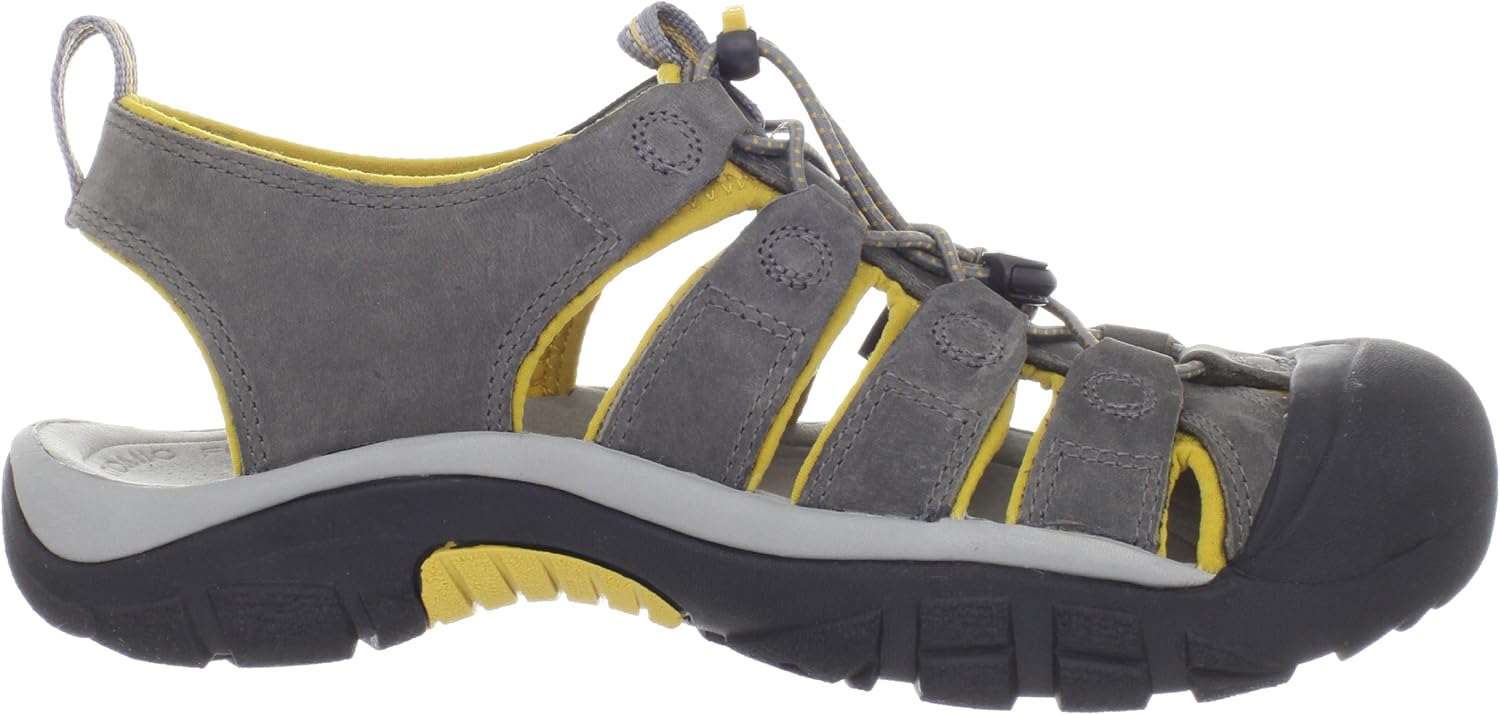【人気雑誌Sweet】KEEN (キーン) メンズ ニューポート クローズドトゥ レザー サンダル, ガーゴイル/タウニーオリーブ, 10.5 雨中走行