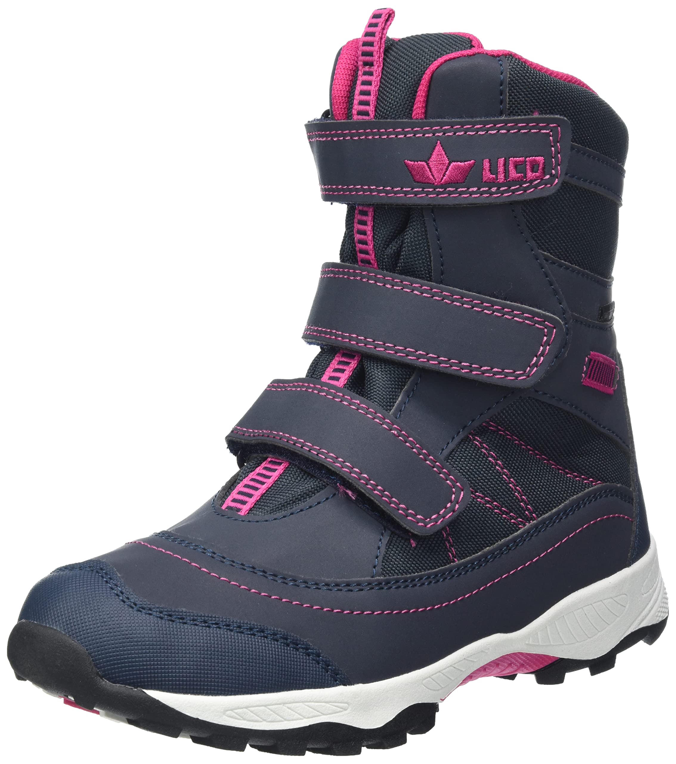 Lico Boys Unisex Children's Sundsvall Vs Snow Boots, Navy Pink, 3.5 UK