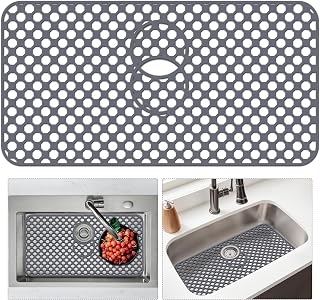 Silicone Sink Protector, 26" x 14" Trim-to-Fit Center or Rear Drain