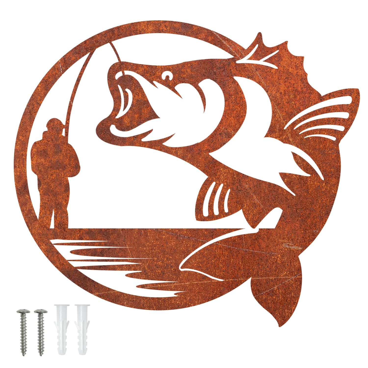 Décoration murale en métal poisson parfaite pour mur de jardin
