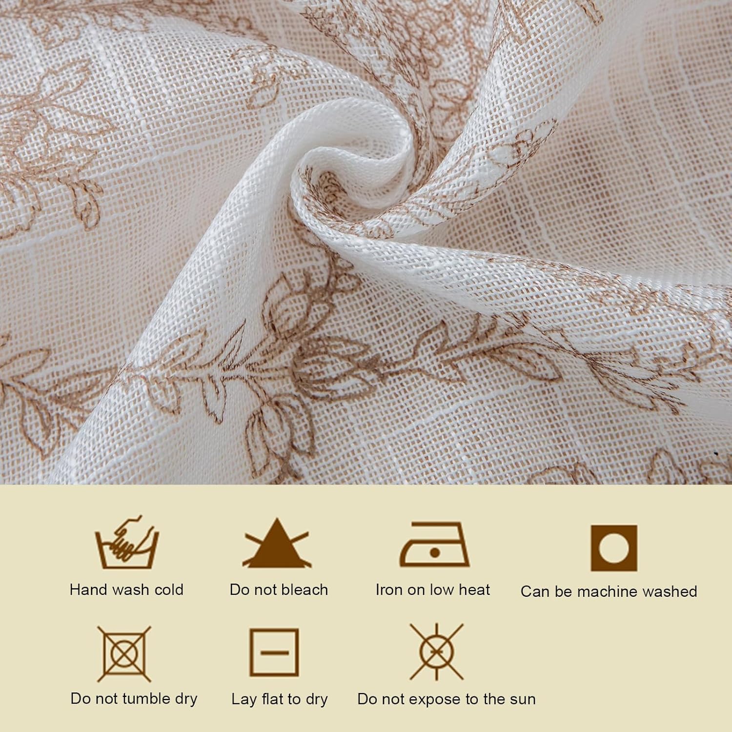 47″ × 47″ Champagne Lace Tablecloth with Ruffles – Modern-Retro Boho Square Table Cover, Wrinkle‑Resistant, Machine‑Washable, for Coffee & Dining Tables