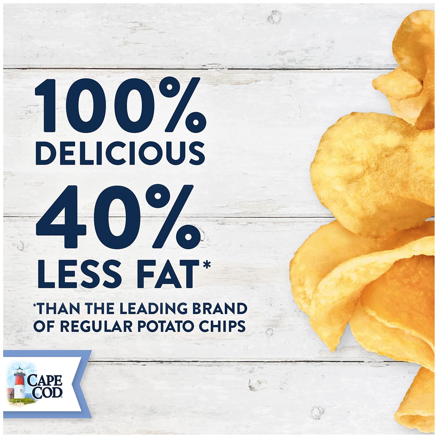 Cape Cod Potato Chips, Less Fat Kettle Chips, Variety Pack, 30 Ct (Pack of 30)