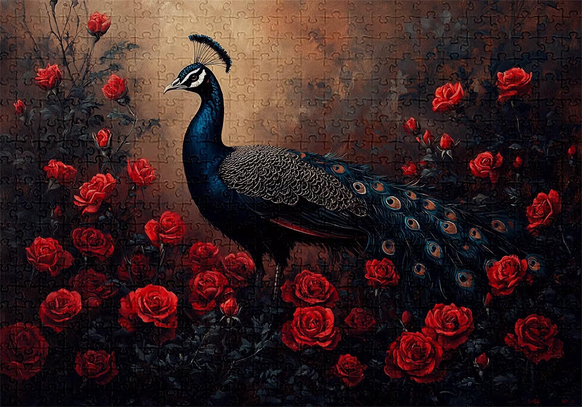 Puzzle 4000 elementów paw puzzle dla dorosłych różowe 141x87cm Unikalne rzemiosło klasyczne 3D drewniana układanka do rodzinnych gier aktywnych, układanka do samodzielnego wykonania nawet do dekoracji