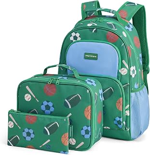 mommore Kids Backpack Set Kindergarten School Bookbag for Boys Girls 4-8