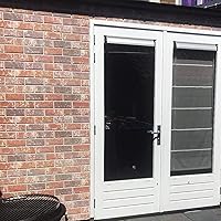 Vista 6 de IZODEKOR Paneles de pared 3D efecto ladrillo, revestimiento, aspecto de piedra, revestimiento de espuma de poliestireno para sala de estar, cocina