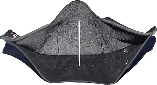 Miniatura 5 de Cartera de cadena triple negra original personalizada. HECHO EN EE. UU, Negro -