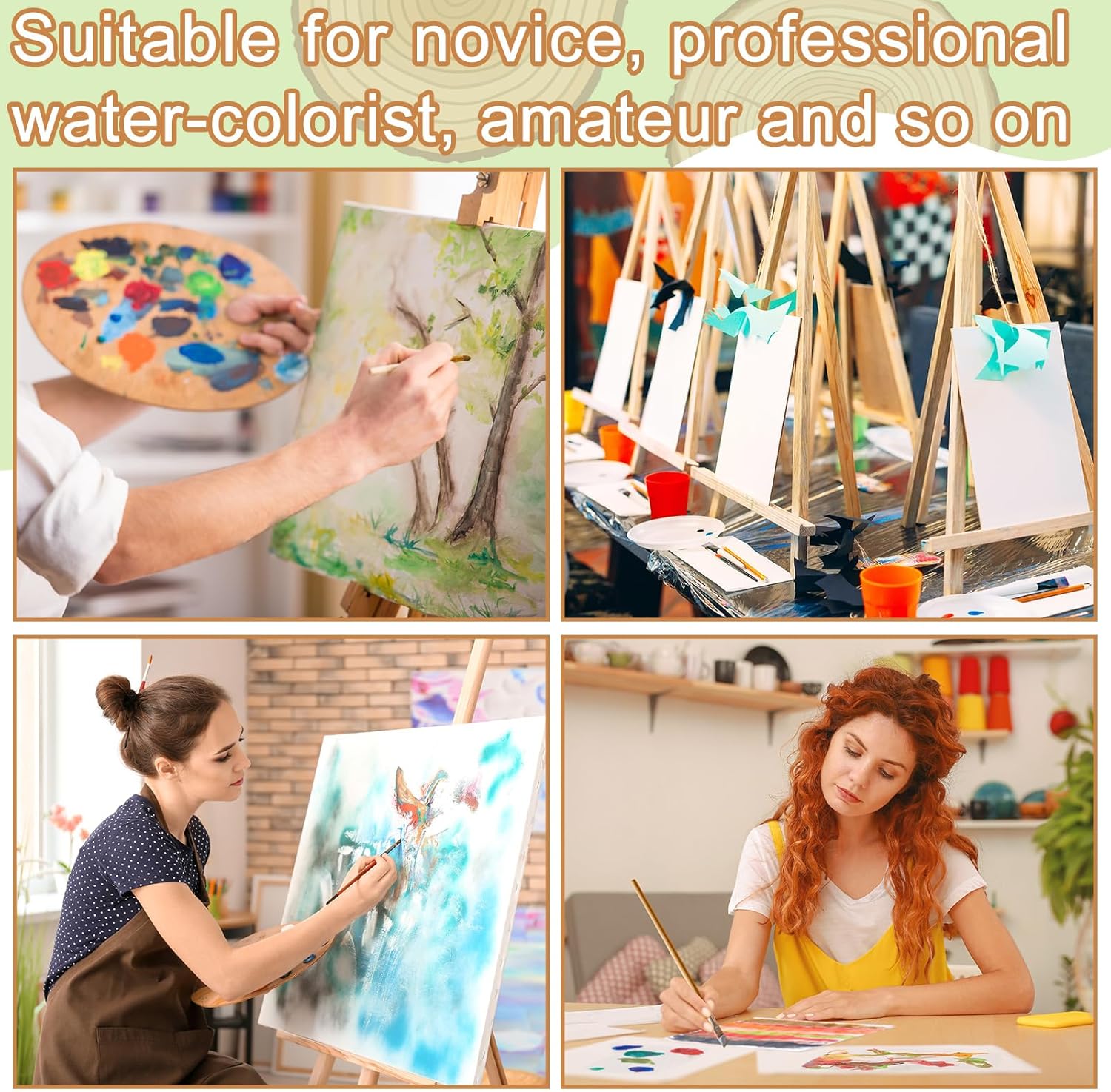 TaoBary 300 Pcs Watercolor Paper Sheet Bulk 10 x 7 Inch White Cold Press Paper Pack 110 lb 230 GSM Sketch Painting Watercolor Pad for Watercolorist Beginning Artists Adults Drawing Craft