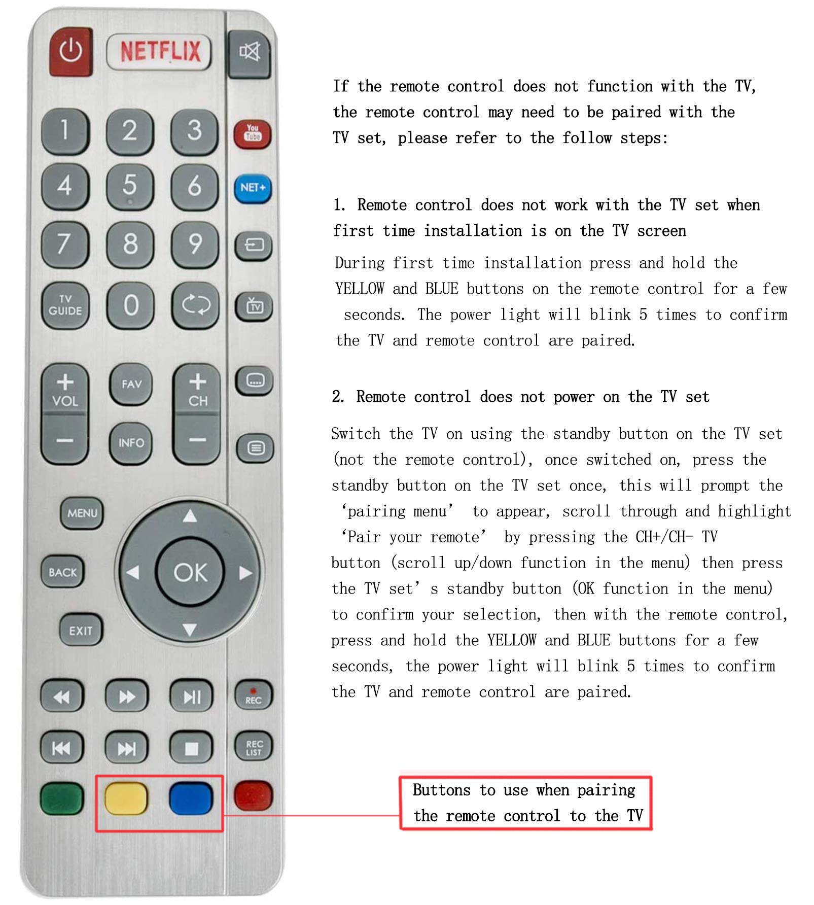 Battery Operated Black Huayu RM-L1285 Universal TV Remote Control At ₹ 200/piece In Chennai - Foto 5