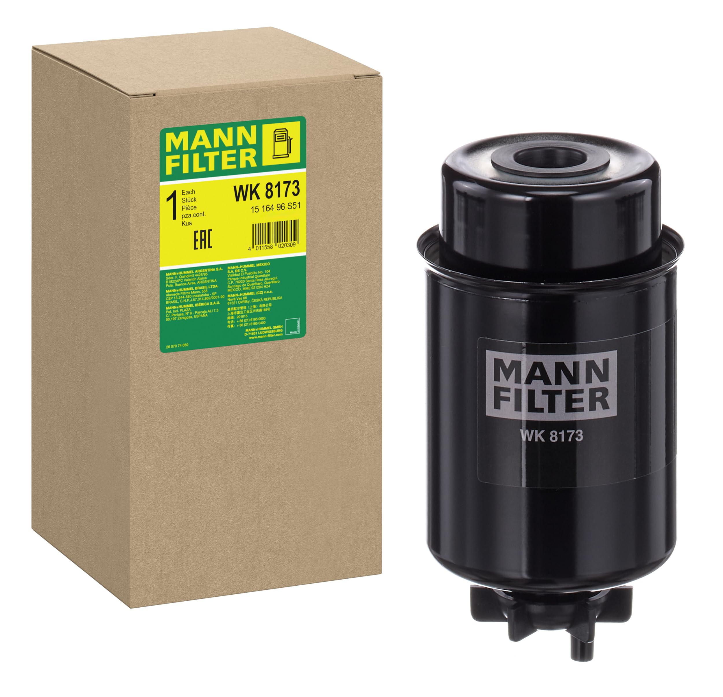Für MANN-FILTER WK 8173 Fuel Filter WK 8173 AG CHEM XX3 / XXX3, XX4 / XXX4; ATL