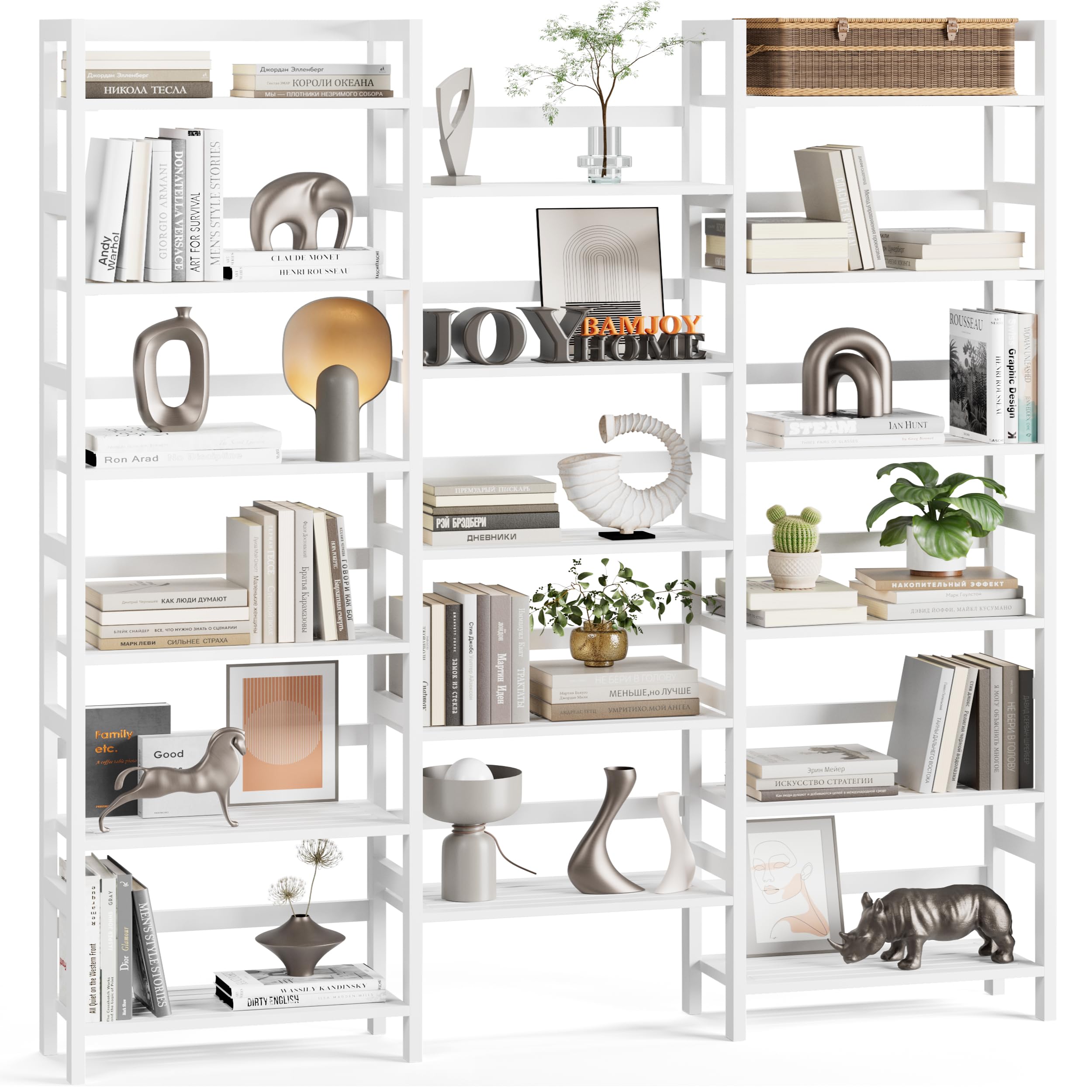 バンブー フレンチ シェルフ 収納棚 ホワイト カラー