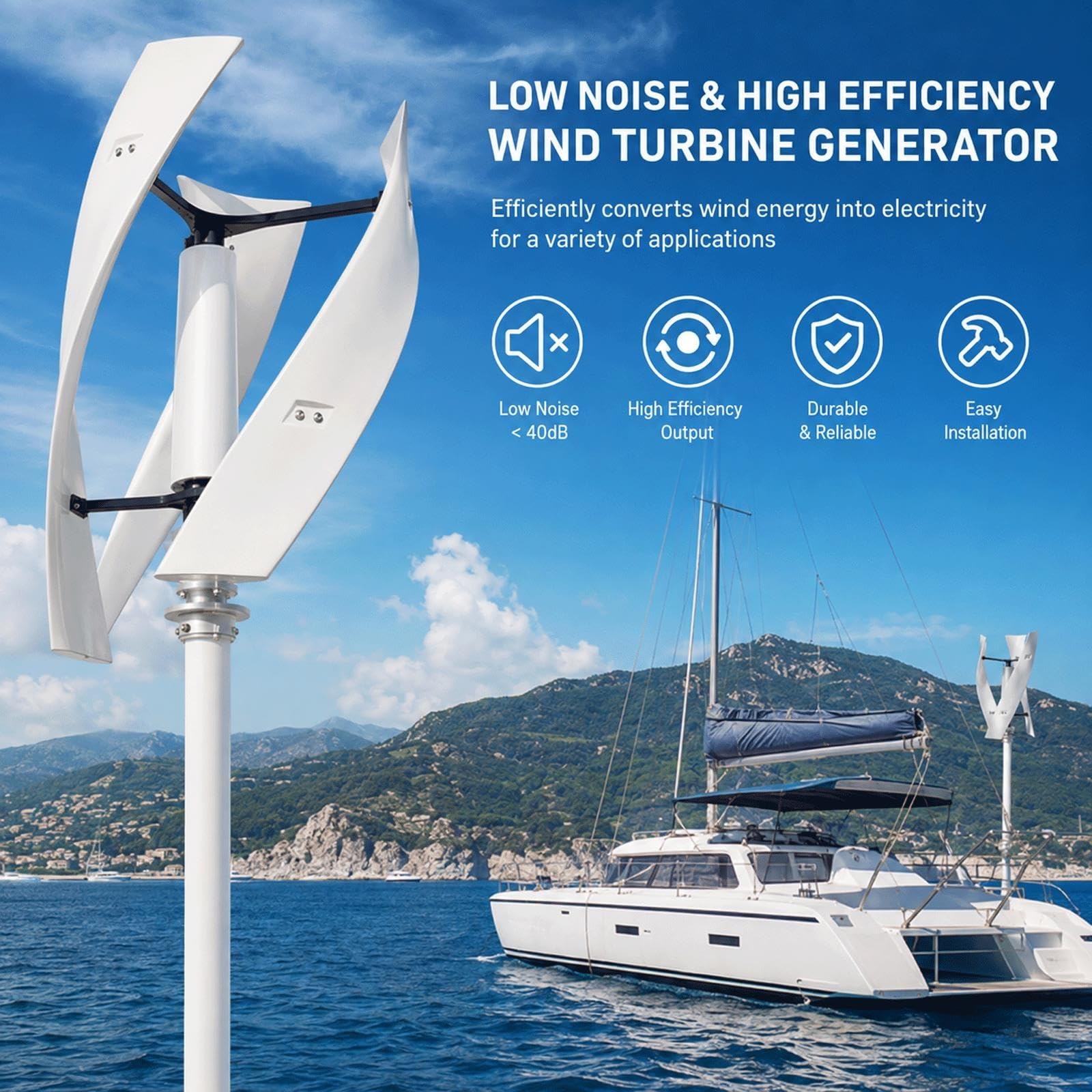 Generatore Eolico, Turbina Eolica ad Asse Verticale da 20 kW