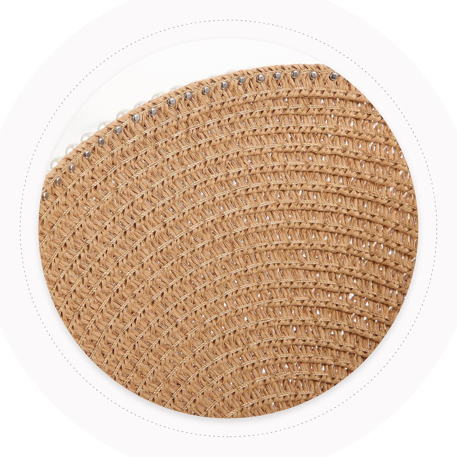 Wide Brim Straw Visor Hat with Pearl Headband Sun Visor for Women Outdoor Beach Sun Protection Summer Cap