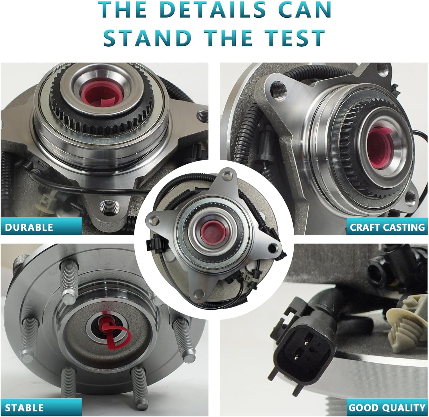 515142 Front Wheel Bearing Hub Assembly for Ford F-150 Expedition 2011 2012 2013 2014, Lincoln Navigator 2011-2014 4WD (2PCS)
