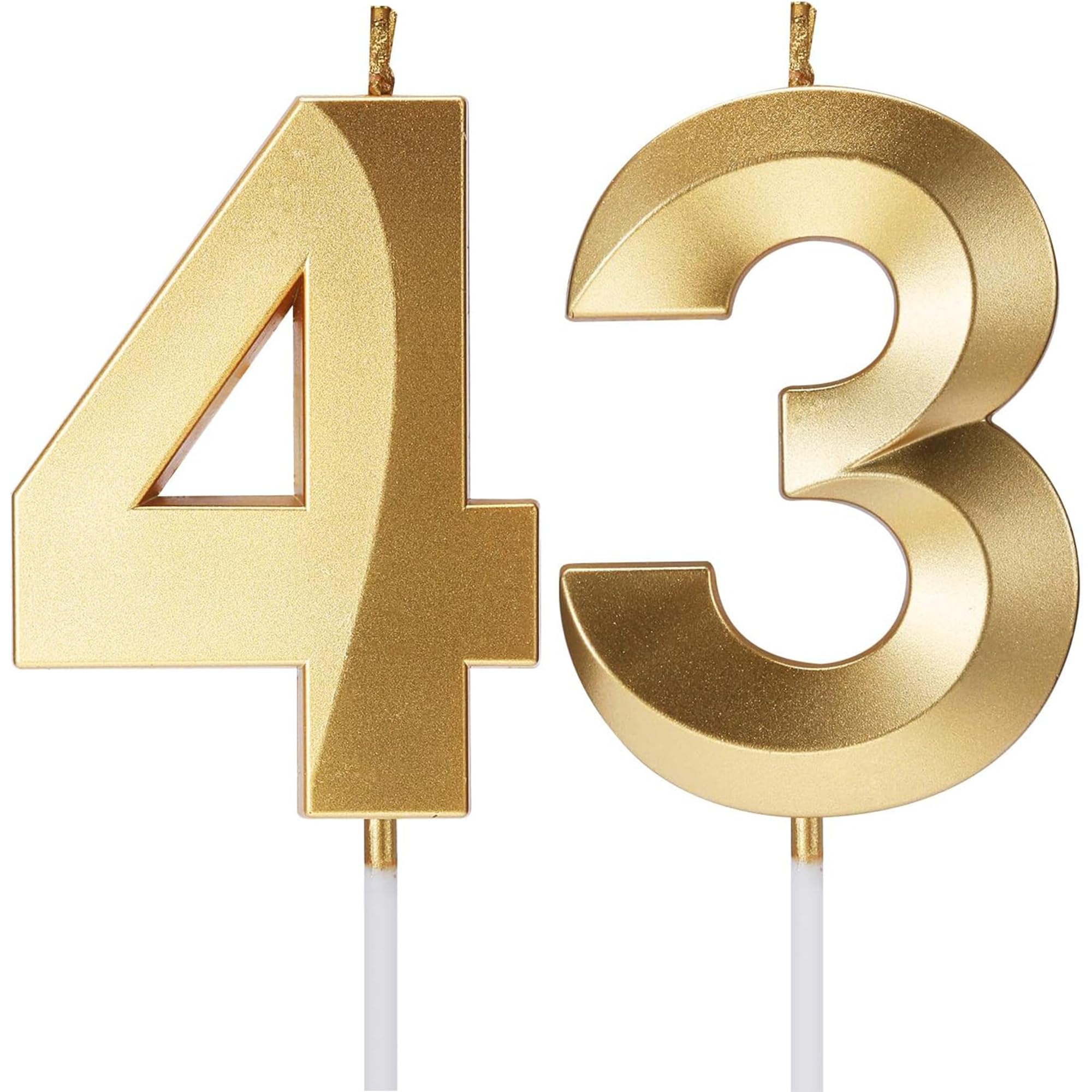 Birthday Candles Number Candles Age Year for Cakes Happy Birthday 3D Designed Wedding Anniversary Party Cake Topper Decorations