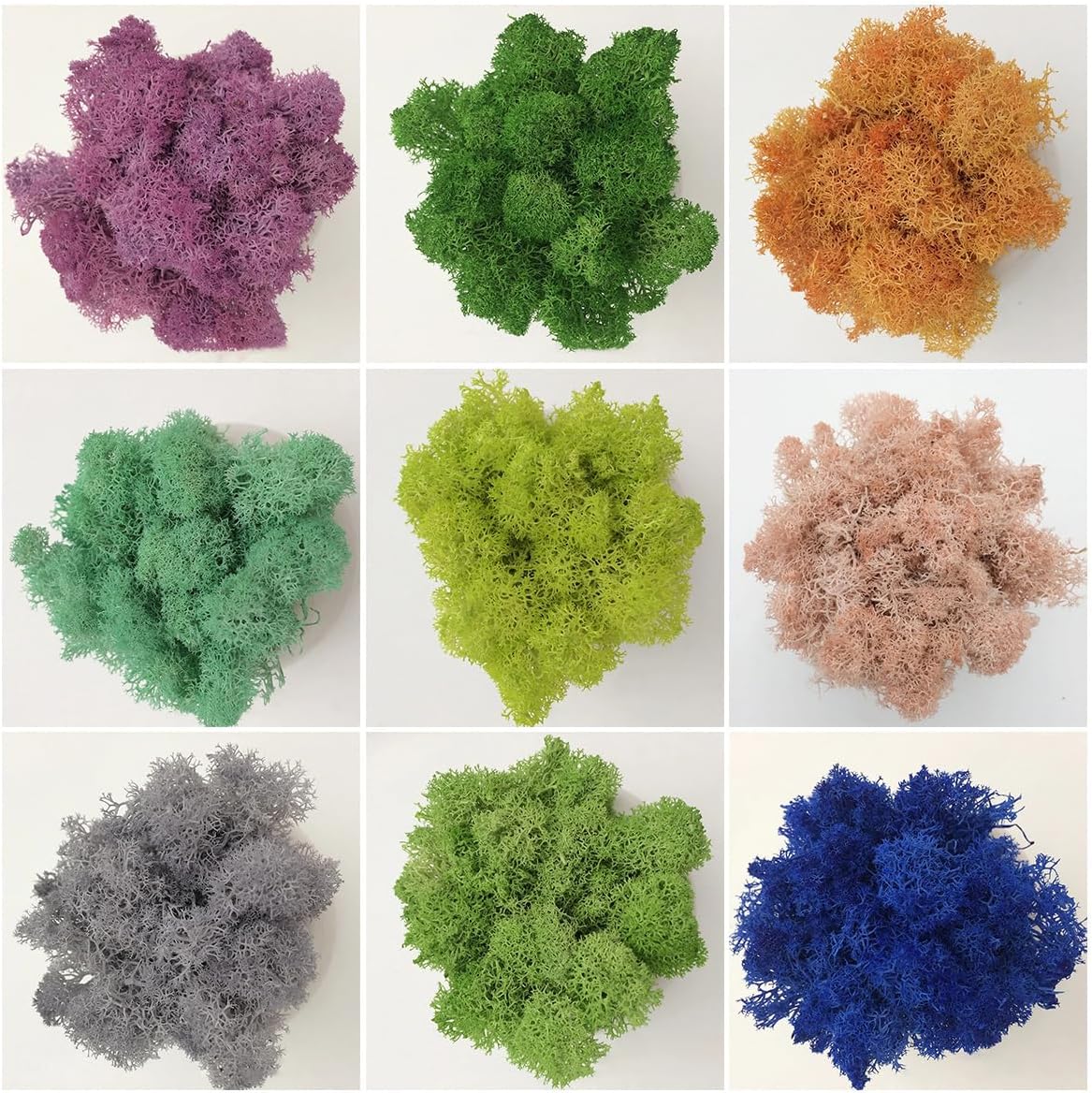 Fake Moss for Crafts, 100G Artificial Fake Plant Moss for Table Centerpieces, Wedding Centerpieces, Fairy Garden, Home Handscape Plants, DIY Decorative, Walls, Lake Blue