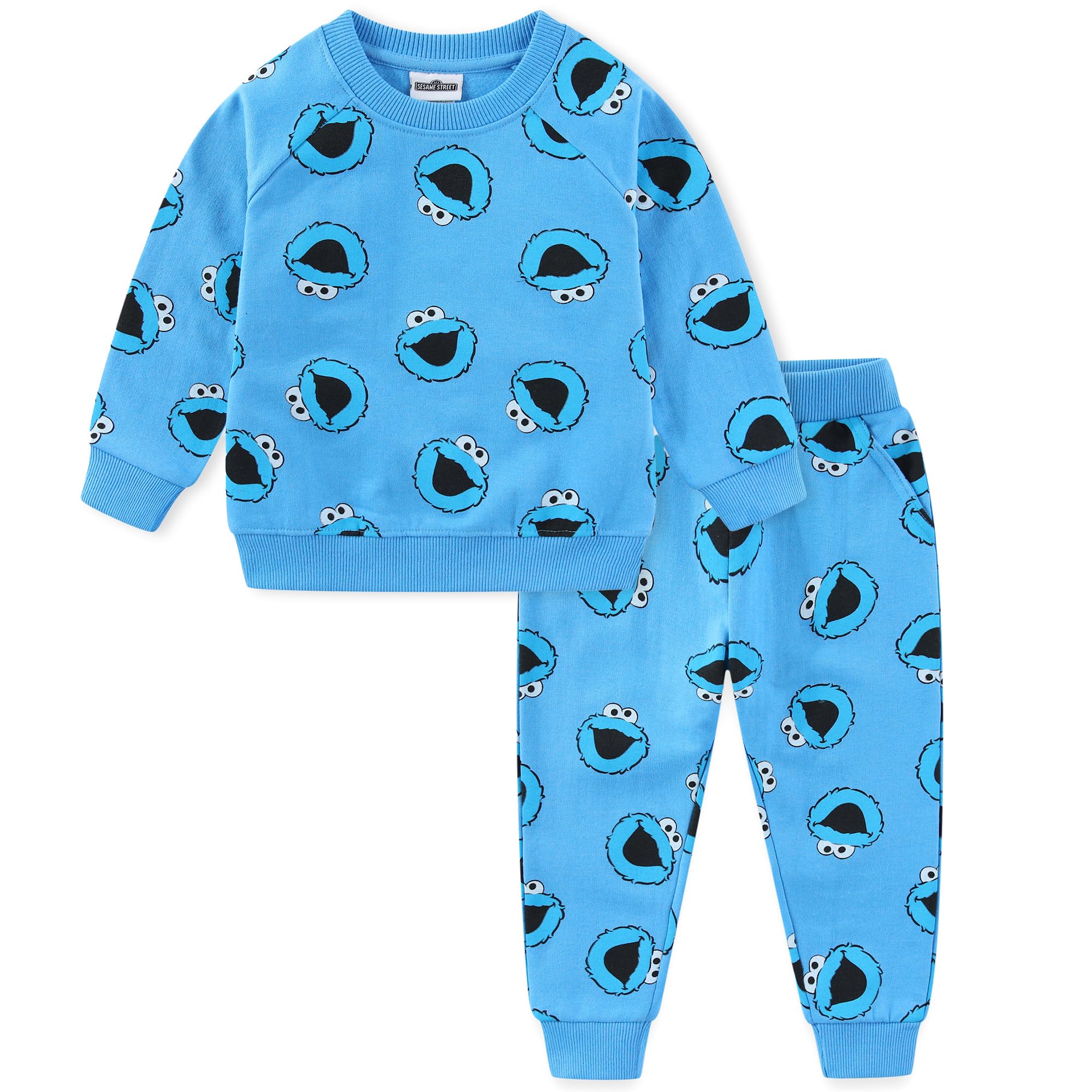 Sesame Street Boy's 2-Piece Sweatshirt and Jogger Set